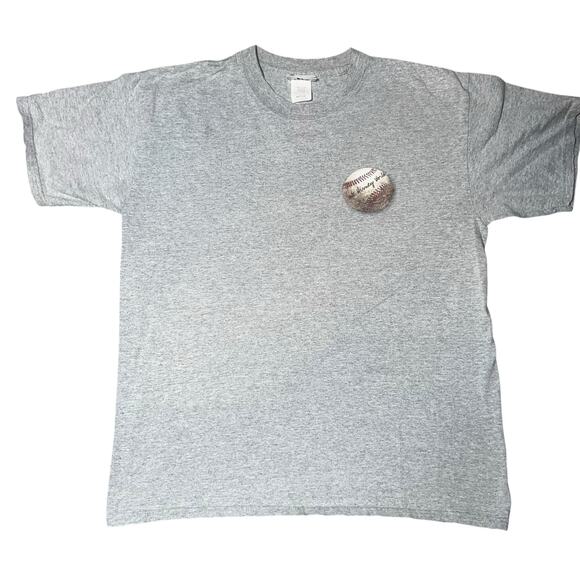 Vintage Disney World Mickey Mouse Gray Baseball T-Shirt adult size Medium - Picture 1 of 6